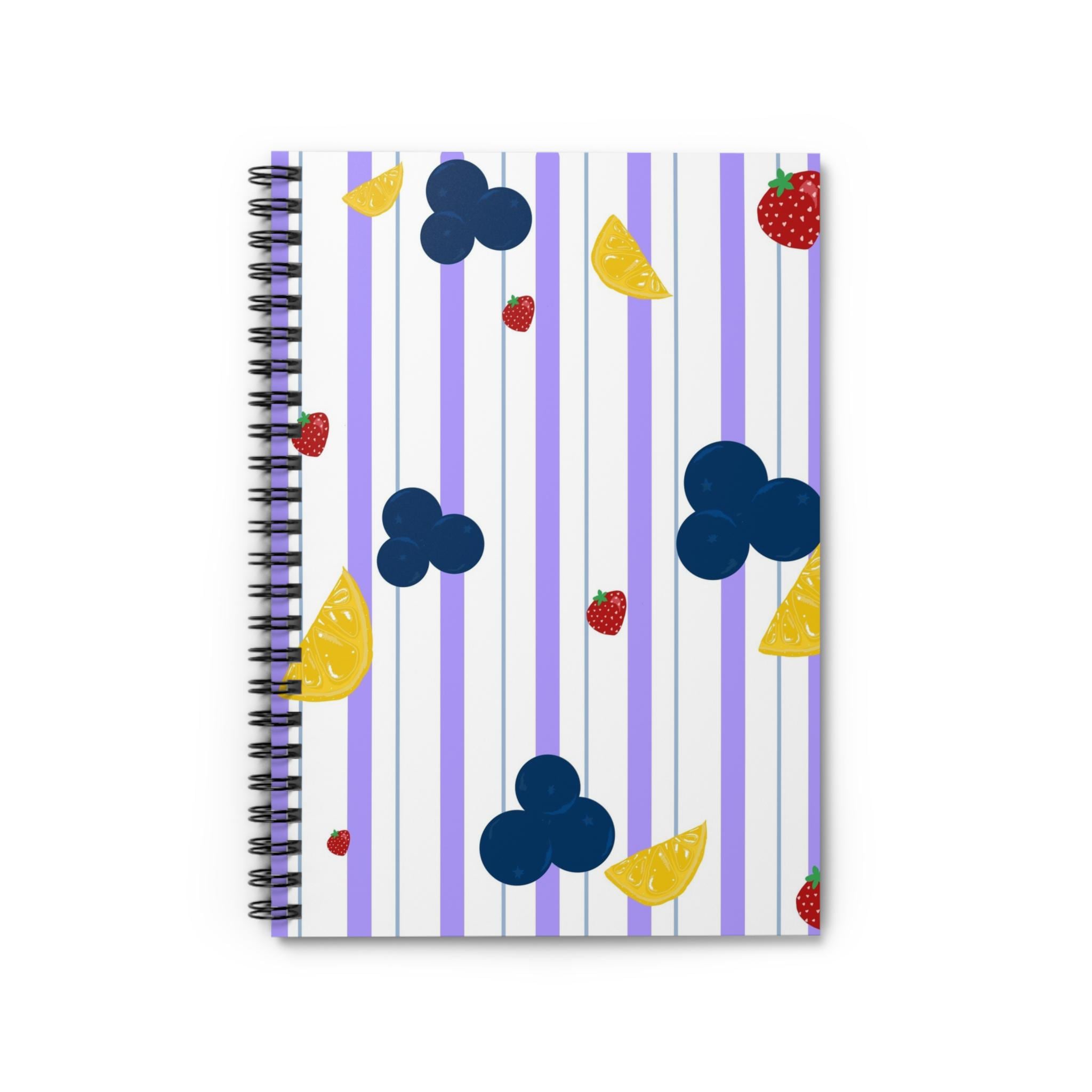 Colorful Fruit Spiral Notebook - Perfect for Journaling, School, Note-taking, Gifts, Summer Vibes, Study Essentials
