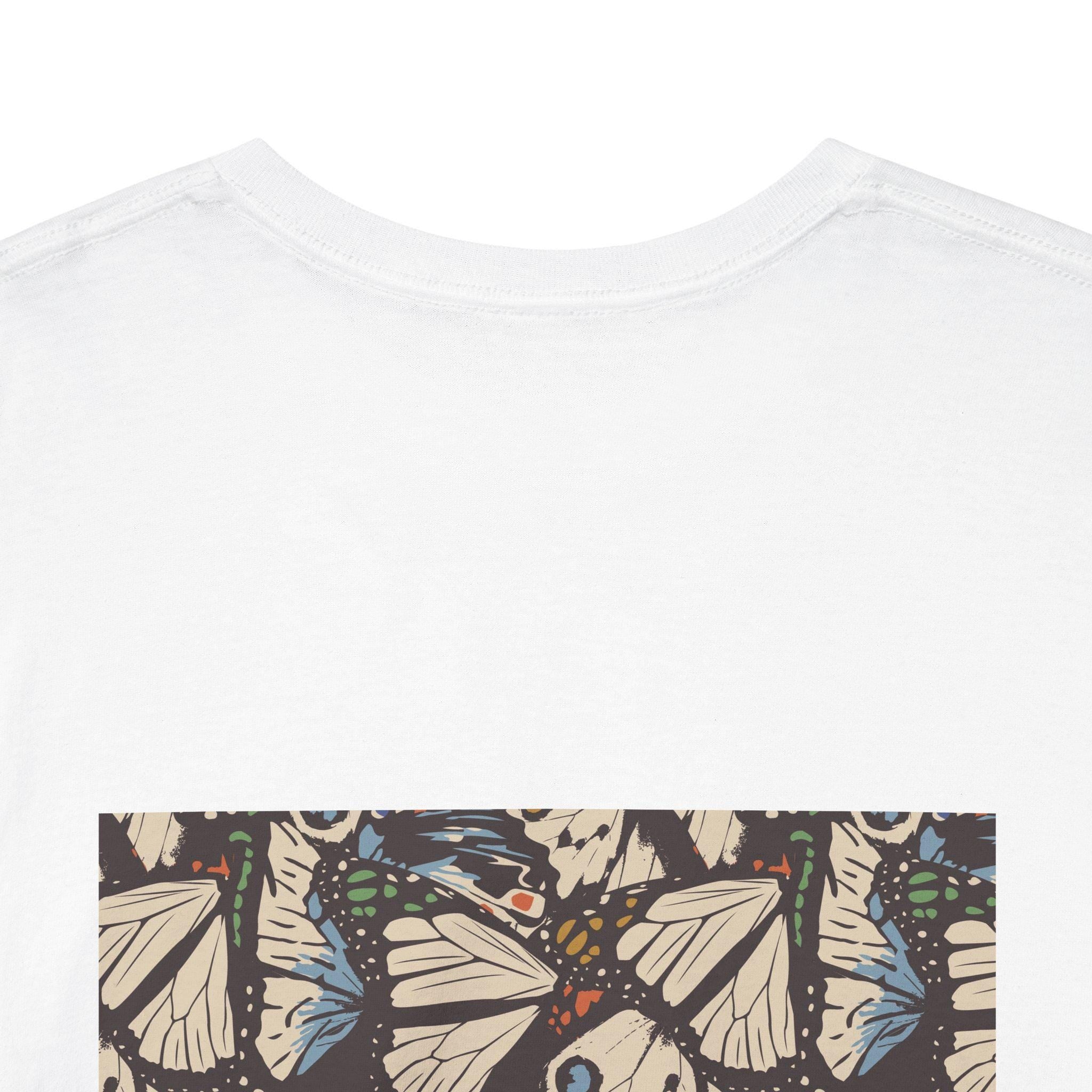 Butterfly Skull Graphic Tee, Unisex T-Shirt for Nature Lovers, Bohemian Style, Casual Outfit, Gift for Her