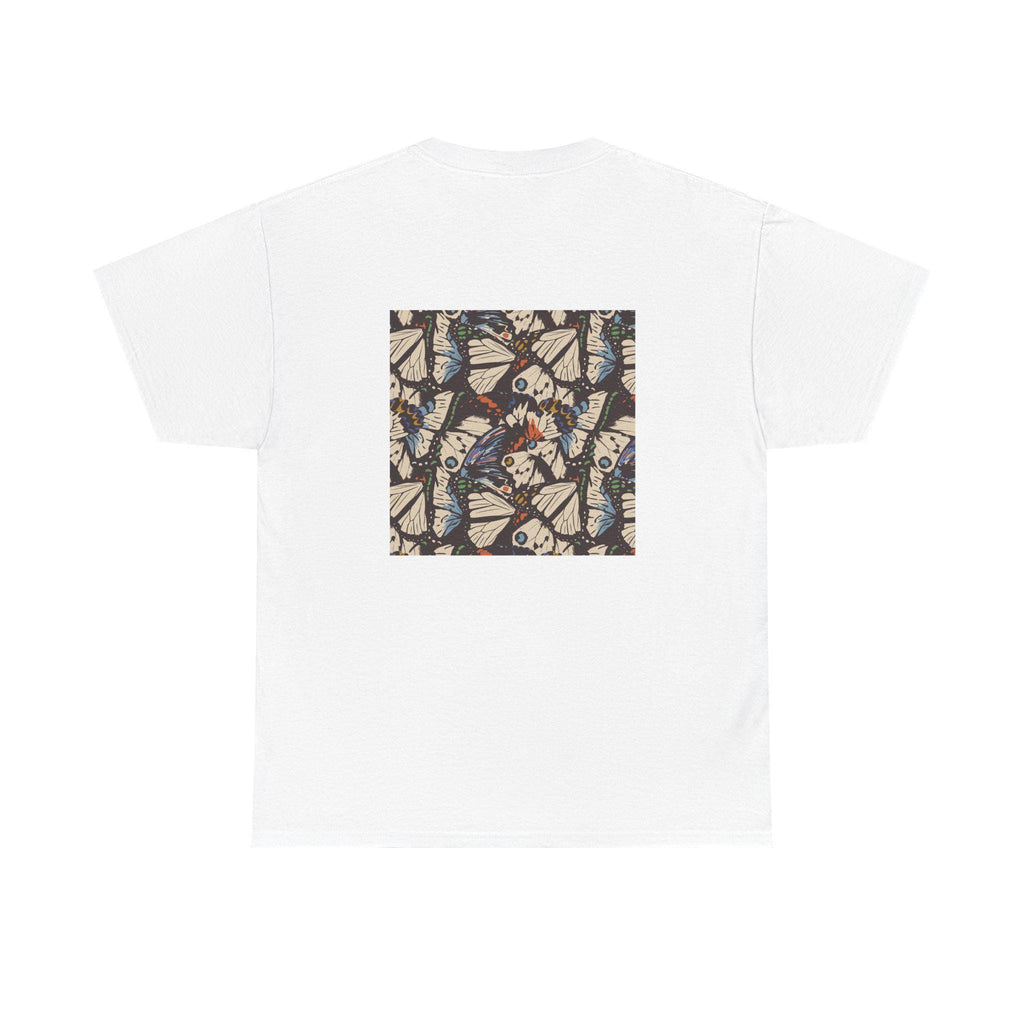 Butterfly Skull Graphic Tee, Unisex T-Shirt for Nature Lovers, Bohemian Style, Casual Outfit, Gift for Her
