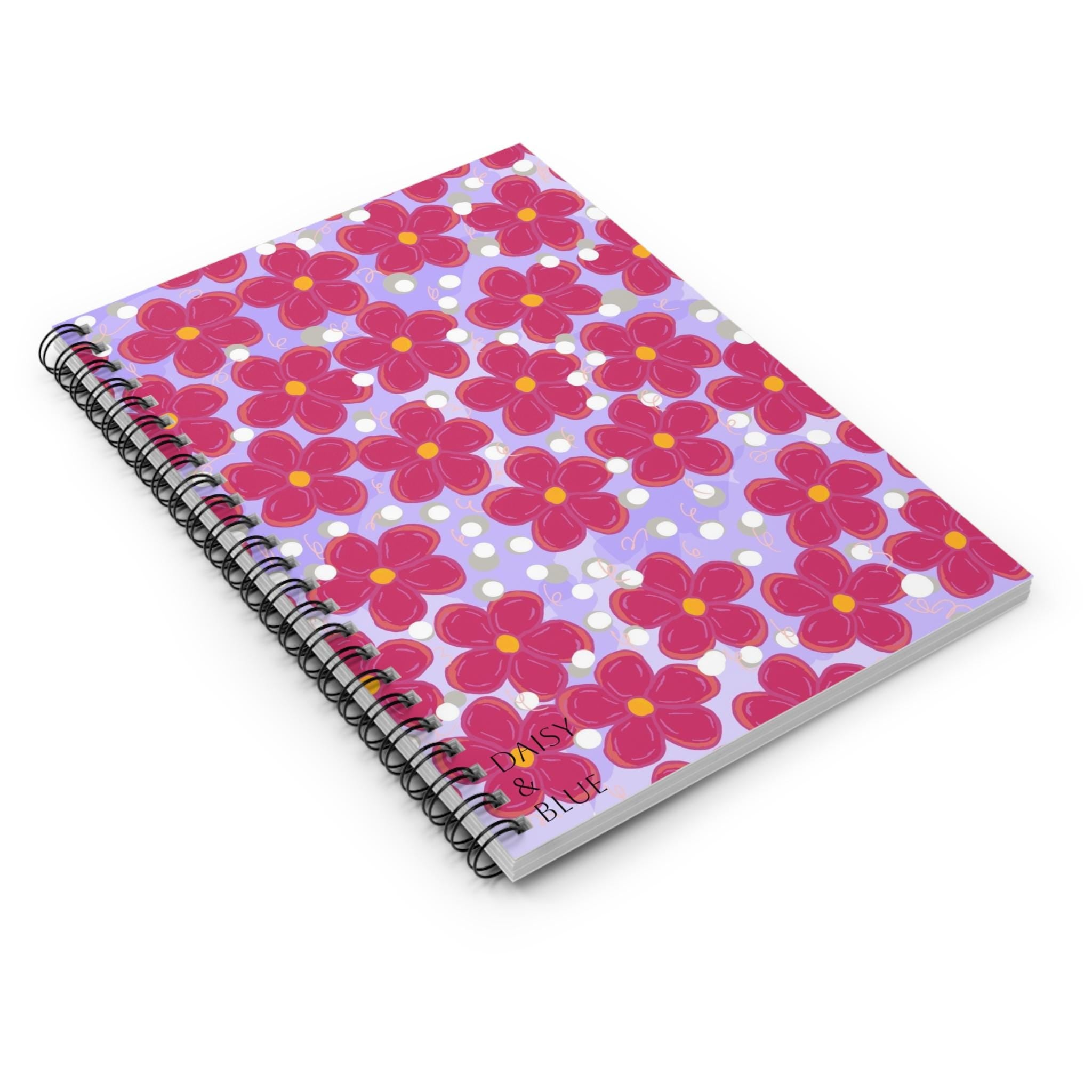 Floral Spiral Notebook - Perfect for Journaling, Note-Taking, School, Gifts, and Creative Projects