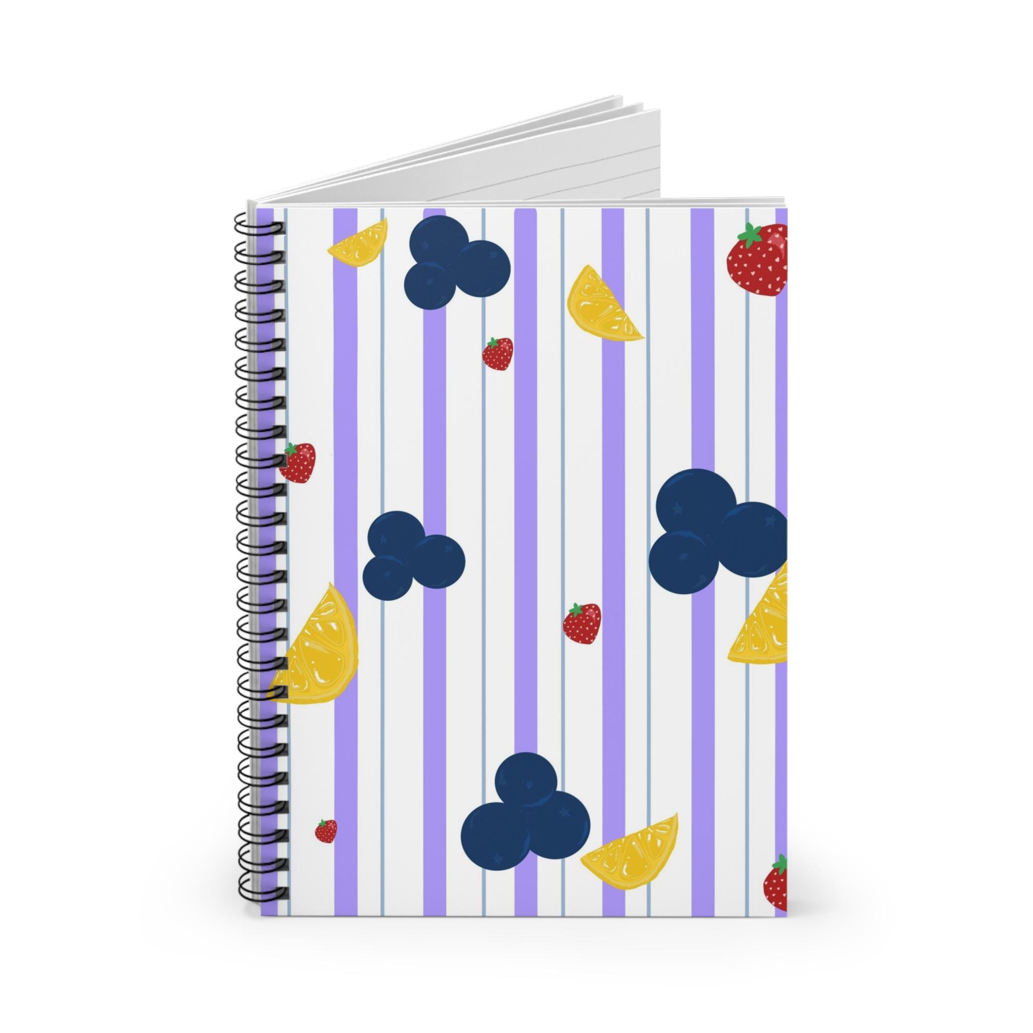 Colorful Fruit Spiral Notebook - Perfect for Journaling, School, Note-taking, Gifts, Summer Vibes, Study Essentials