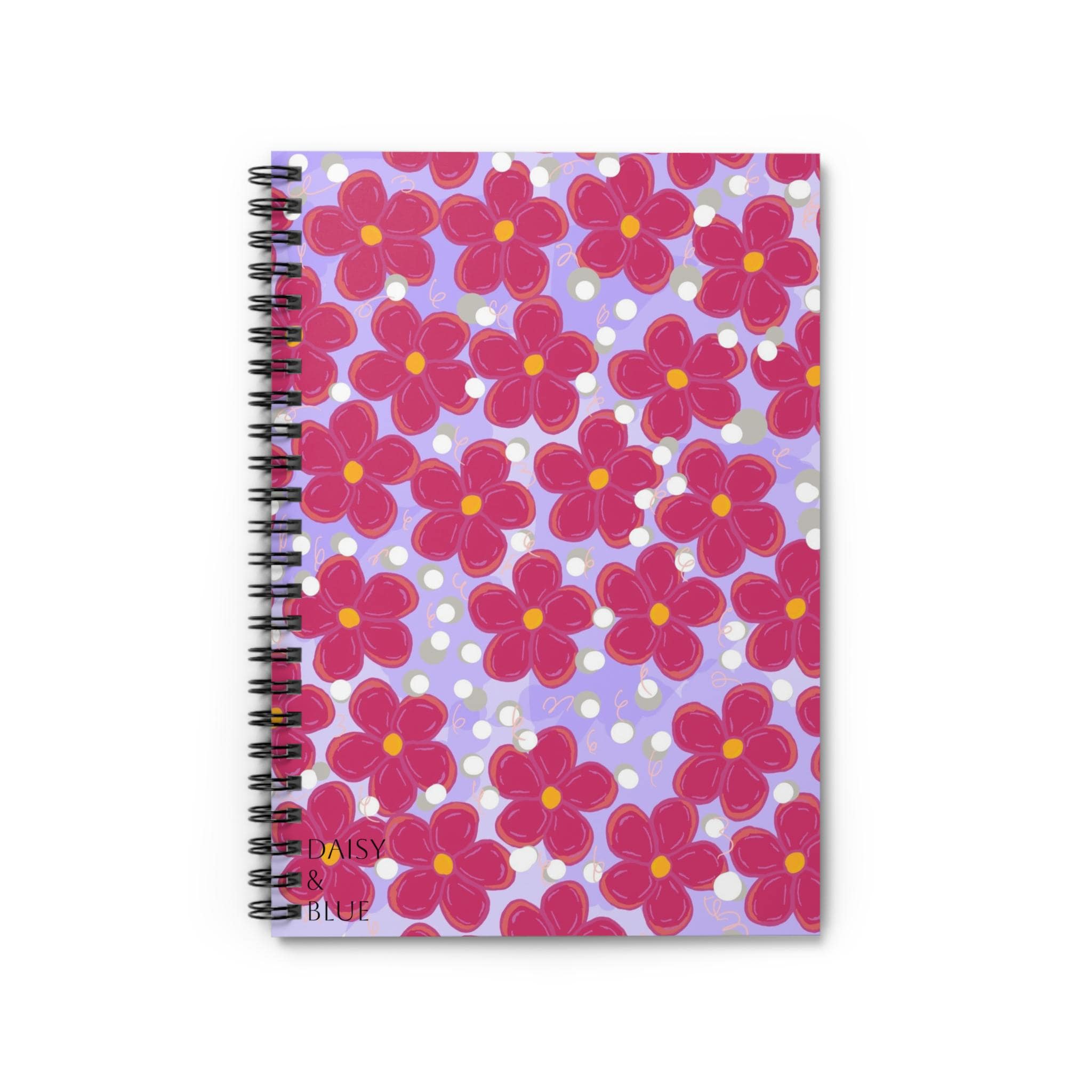Floral Spiral Notebook - Perfect for Journaling, Note-Taking, School, Gifts, and Creative Projects