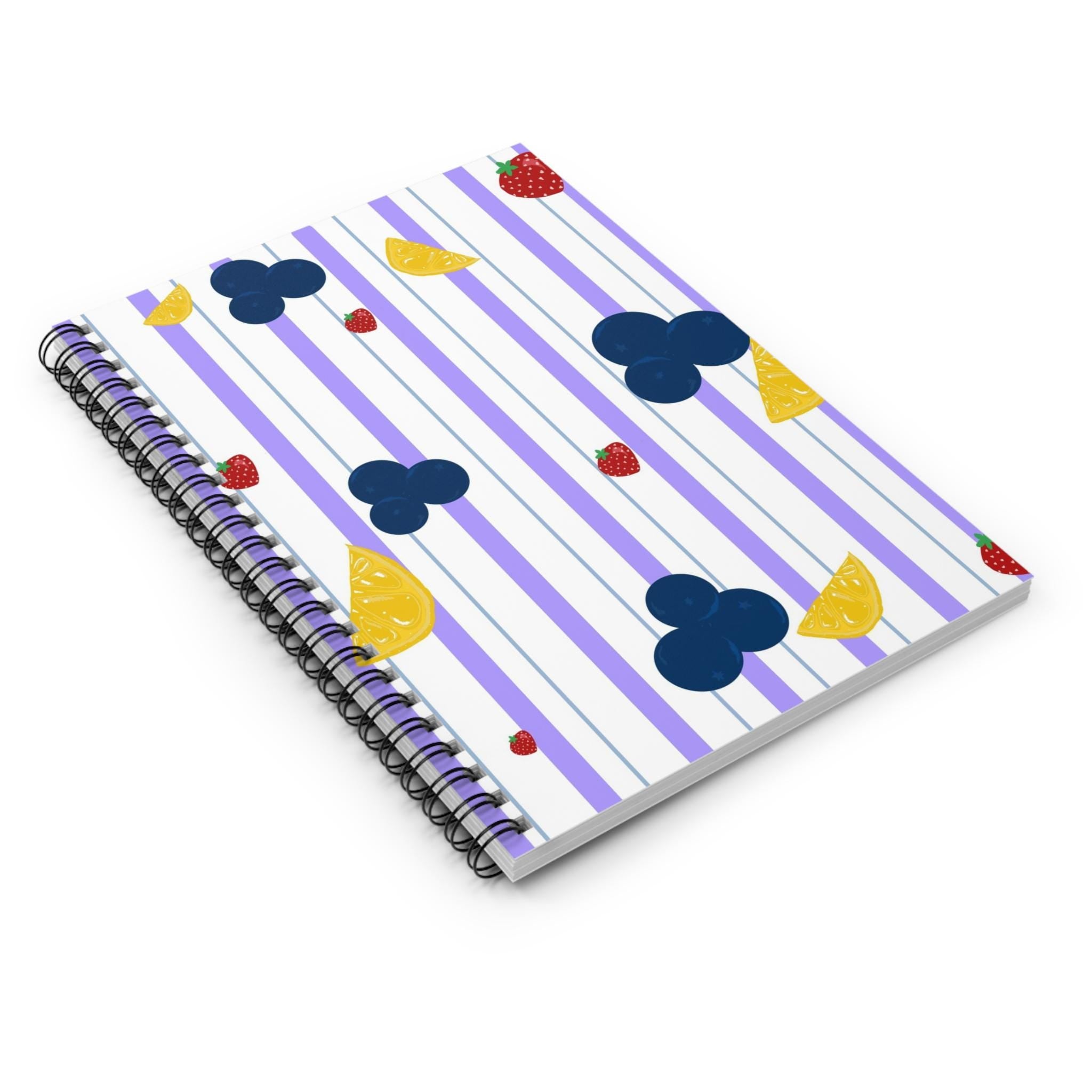 Colorful Fruit Spiral Notebook - Perfect for Journaling, School, Note-taking, Gifts, Summer Vibes, Study Essentials