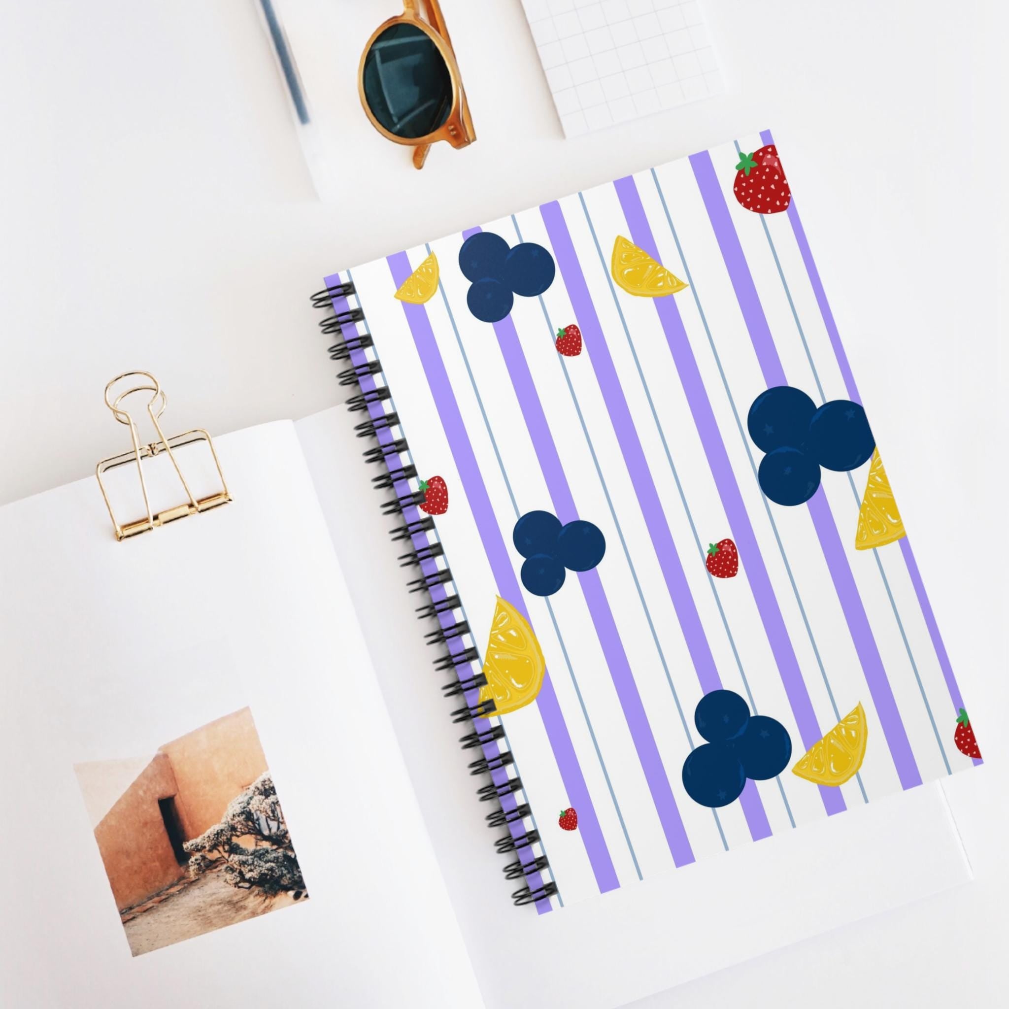 Colorful Fruit Spiral Notebook - Perfect for Journaling, School, Note-taking, Gifts, Summer Vibes, Study Essentials